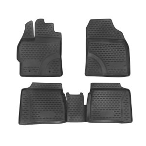 Toyota Prius Floor Mats - Omac - Rubber TPE - Black - '10-'15